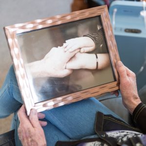 2019 May Patient with pic of holding hands pic by Steve Hussey credit please