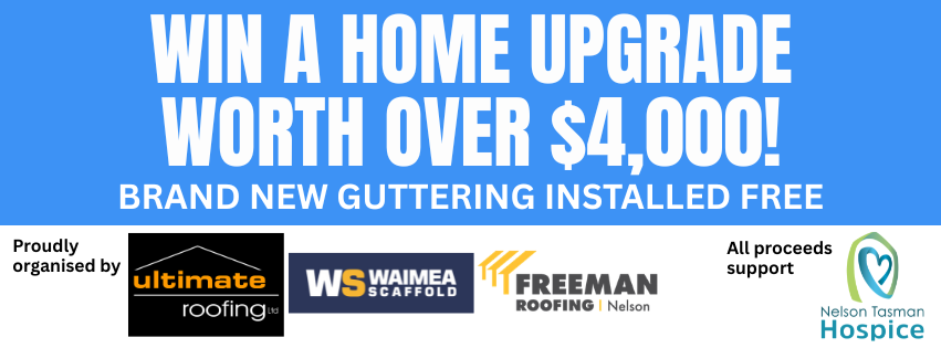 Gutter Raffle - Ultimate Roofing - Nelson Tasman Hospice
